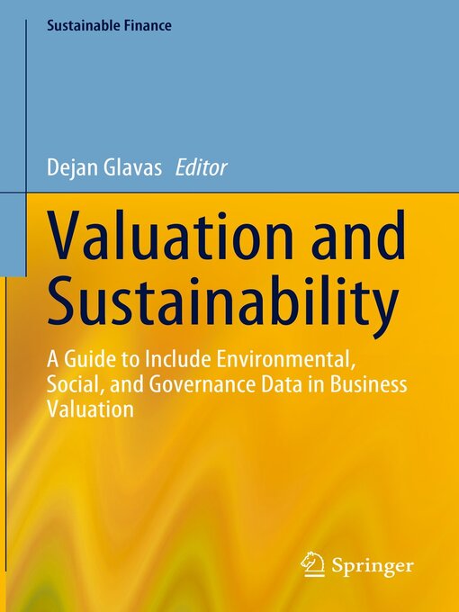 Title details for Valuation and Sustainability by Dejan Glavas - Available